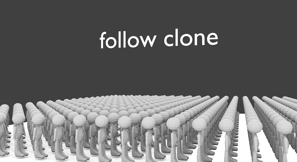 jeu: follow clone fait avec blender